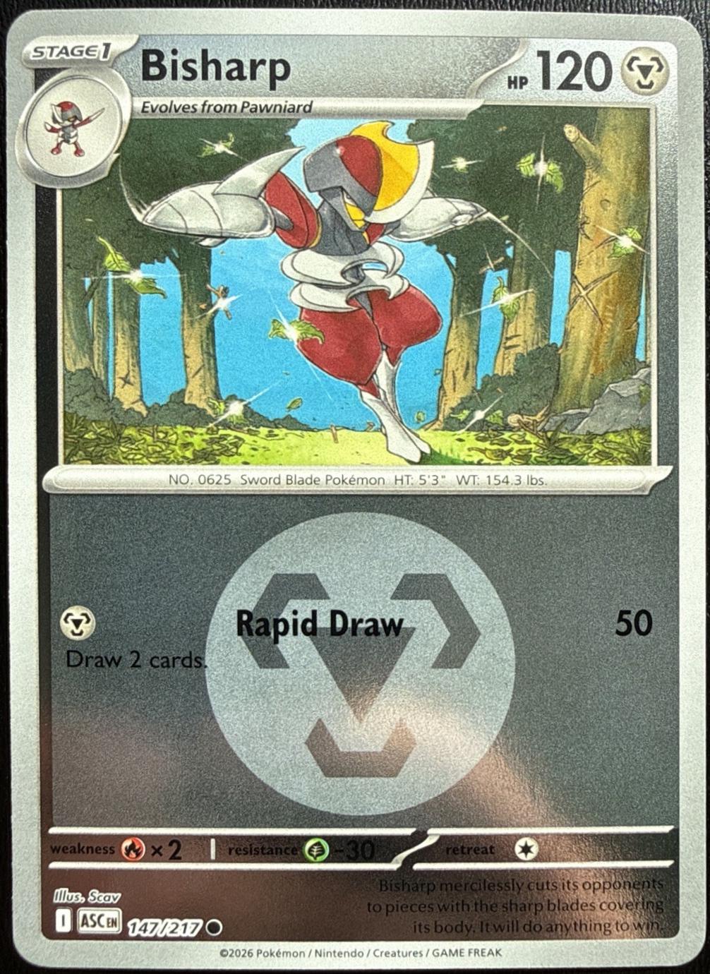 Ascended Heroes Bisharp [Energy] Pokémon card